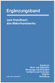 Ergänzungsband zum Handbuch des Malerhandwerks